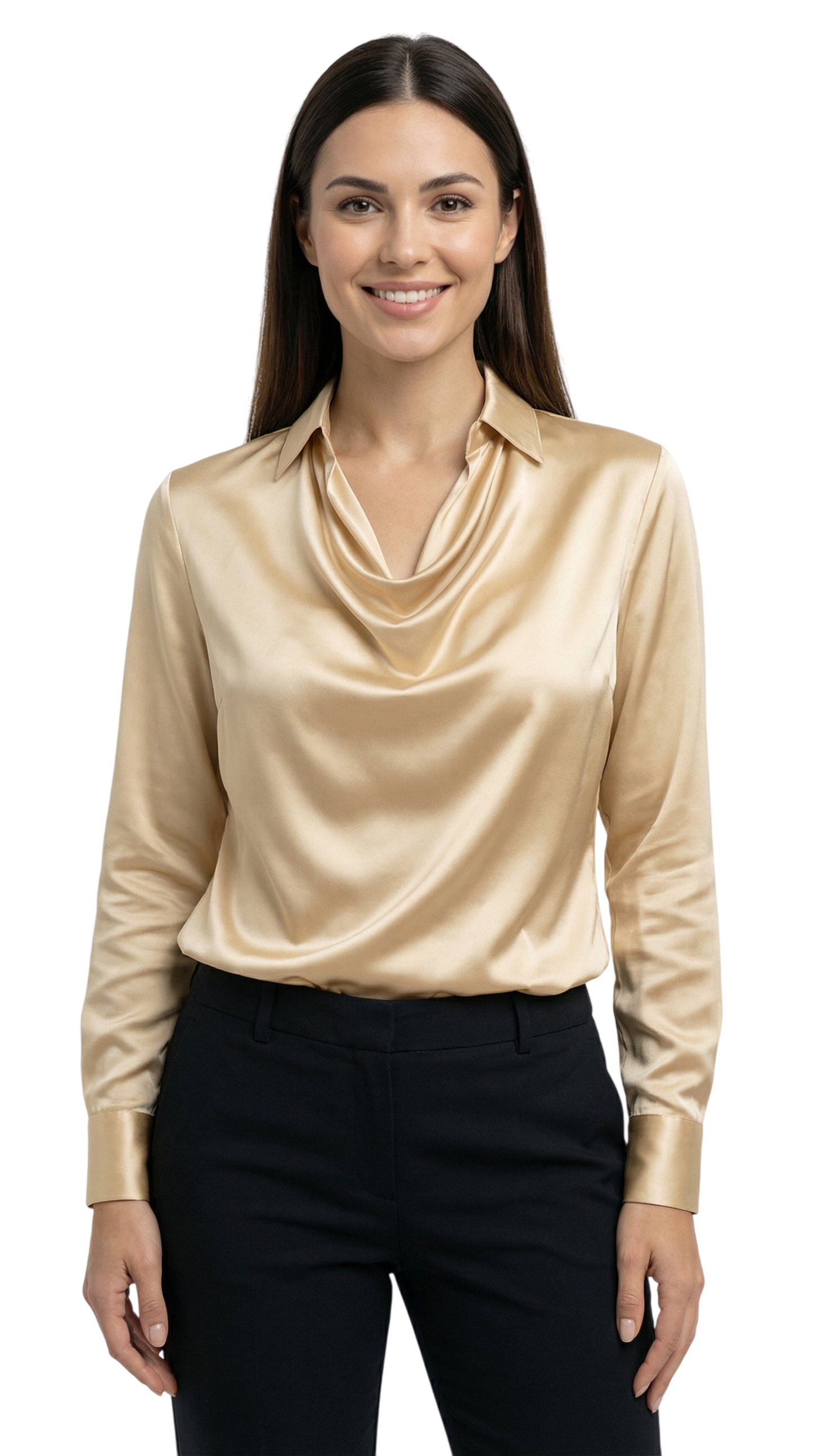 FIONA™ | BLUSA ELEGANTE DE SATÉN PREMIUM