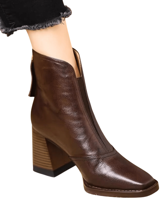 CLAUDIA™ | BOTINES DE LUJO CON TACÓN MEDIO