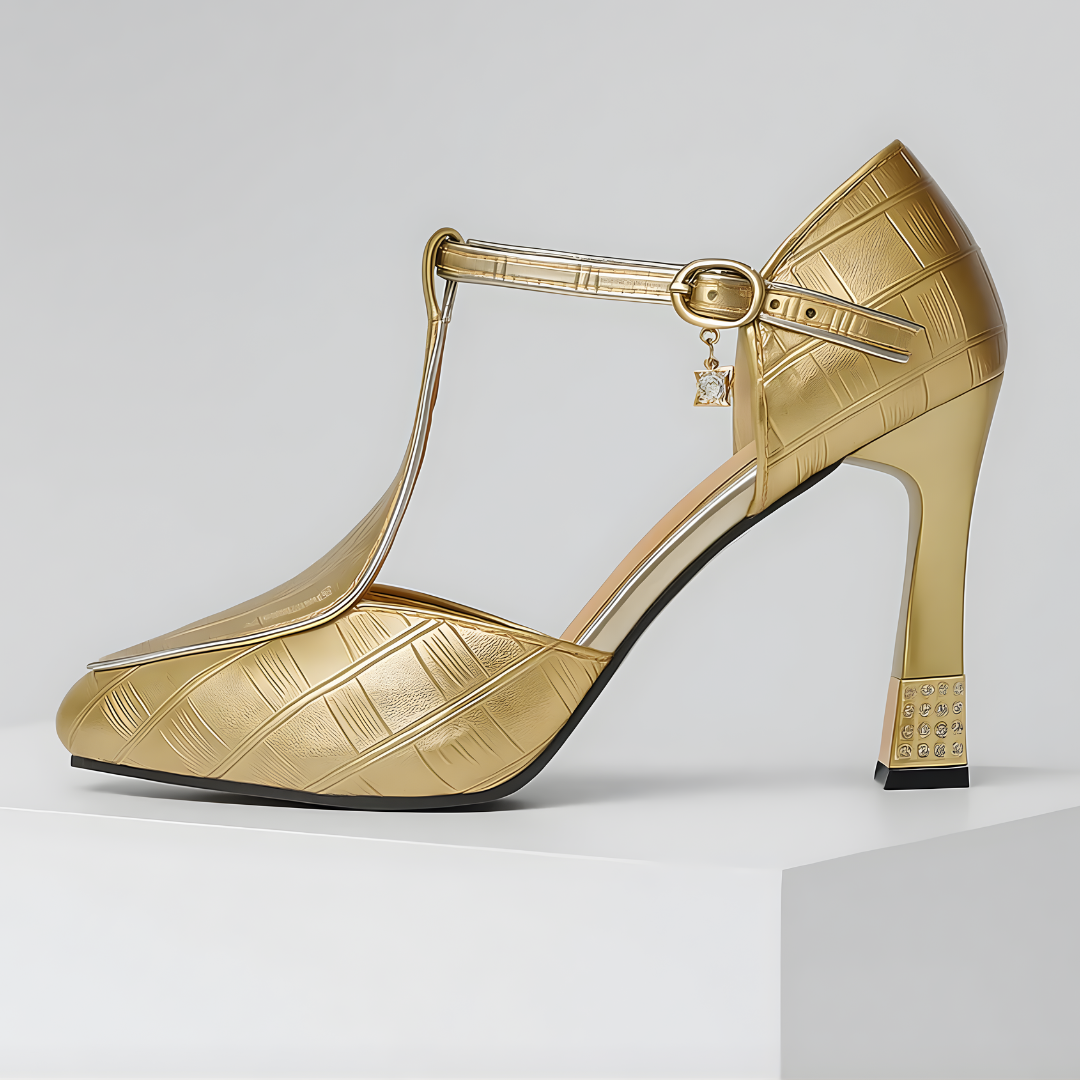 Isolde / Tacones T-Bar Crocᵛᶜ