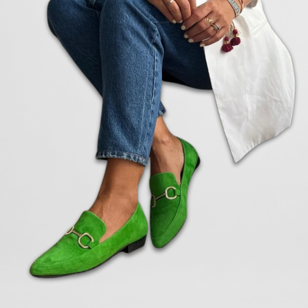 Giuliaᵛᶜ / Mocasines Verde Ante