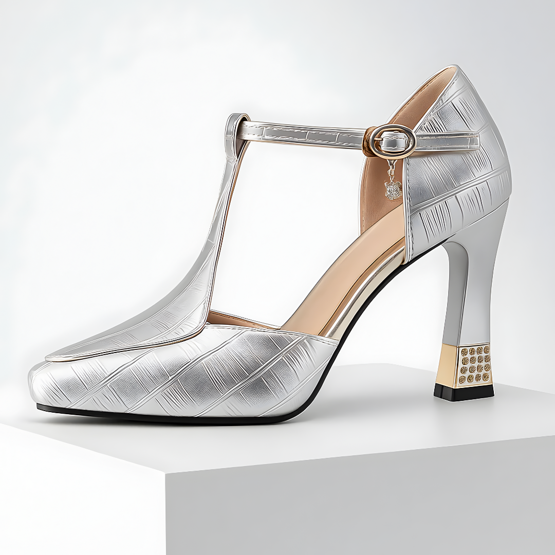 Isolde / Tacones T-Bar Crocᵛᶜ