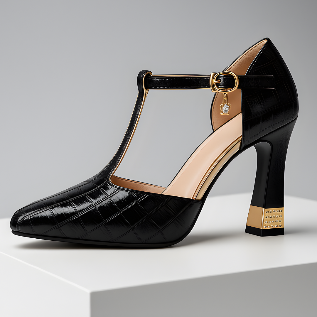 Isolde / Tacones T-Bar Crocᵛᶜ