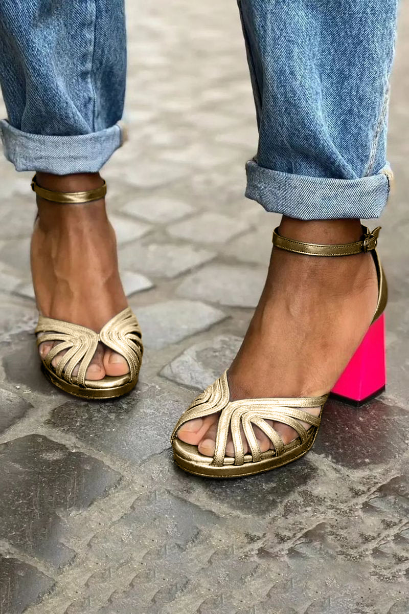 Giuliaᵛᶜ / Sandalias Tacón Contraste