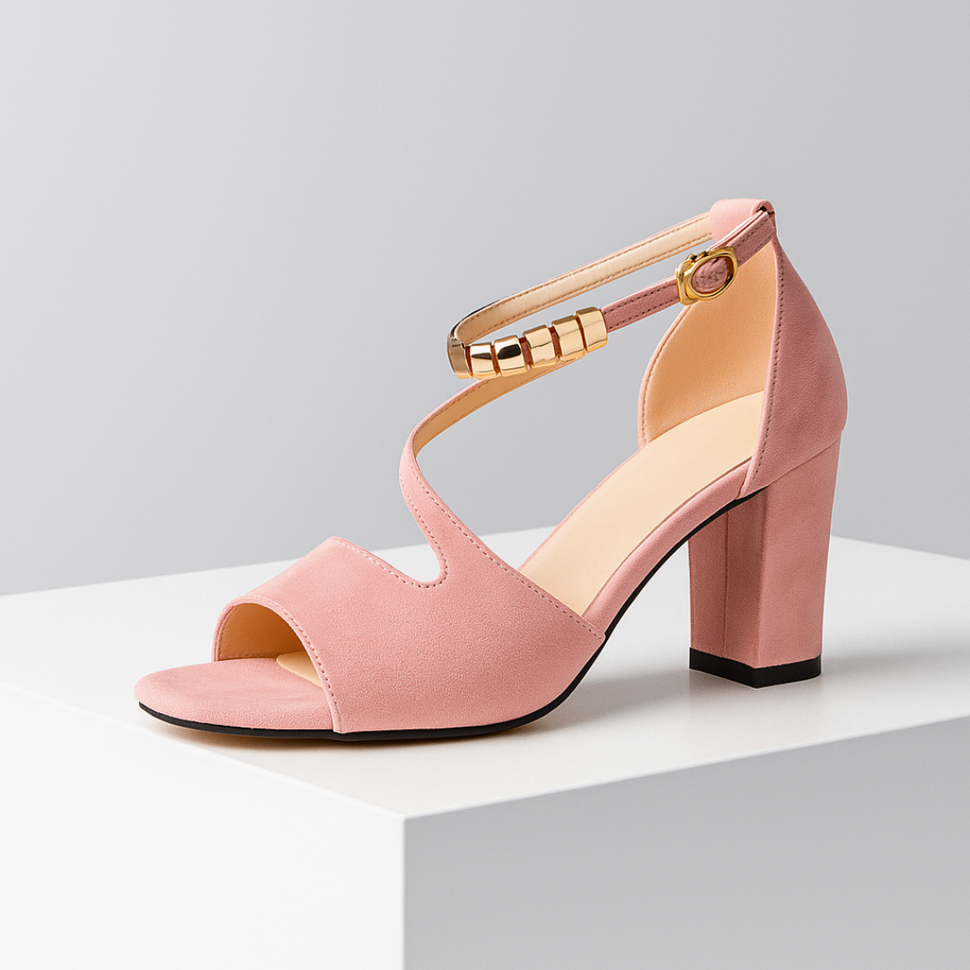 Sandalias Tacón Ancho Minimalᵛᶜ
