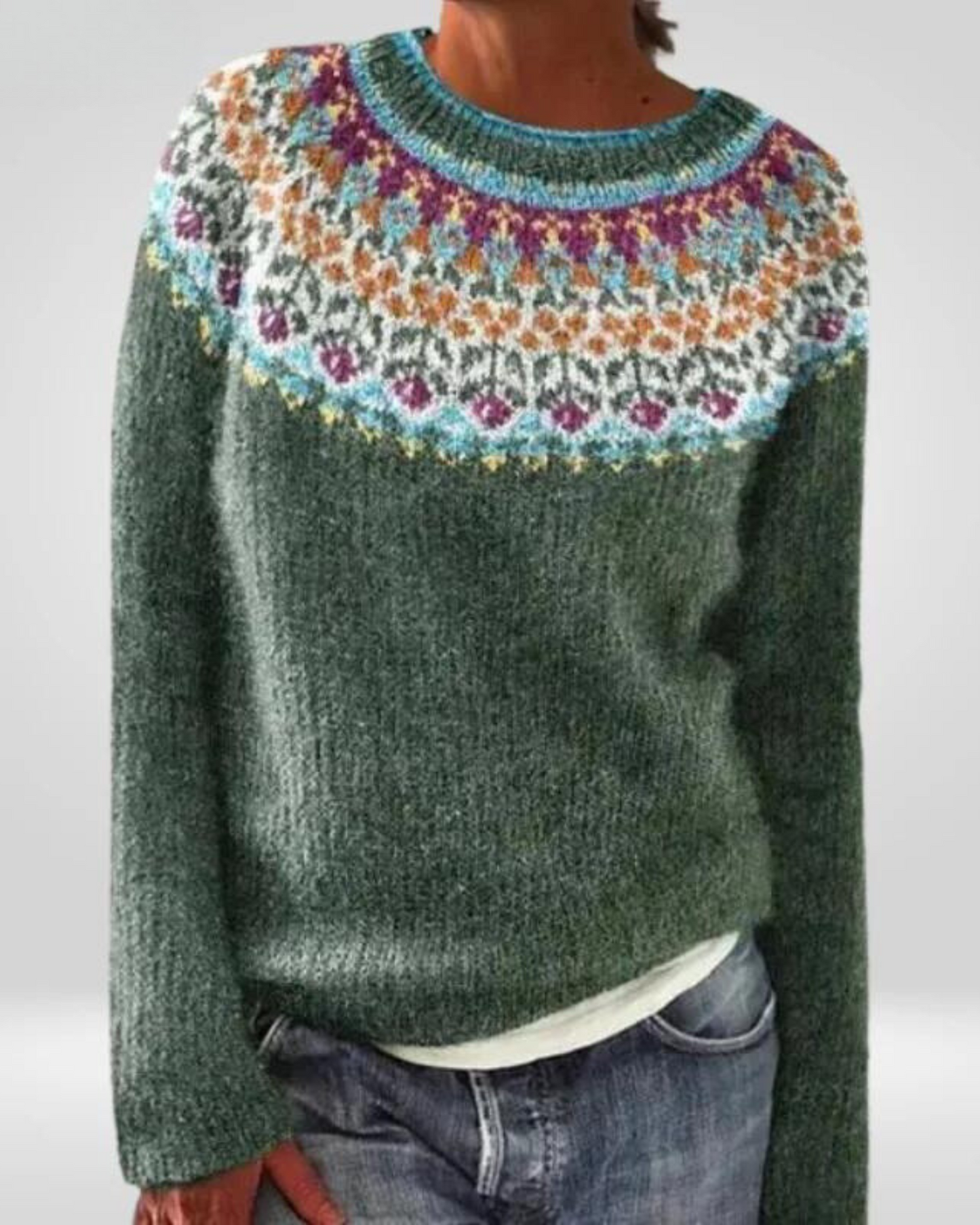 ARIEL™ | SUÉTER VINTAGE DE PUNTO ISLANDÉS