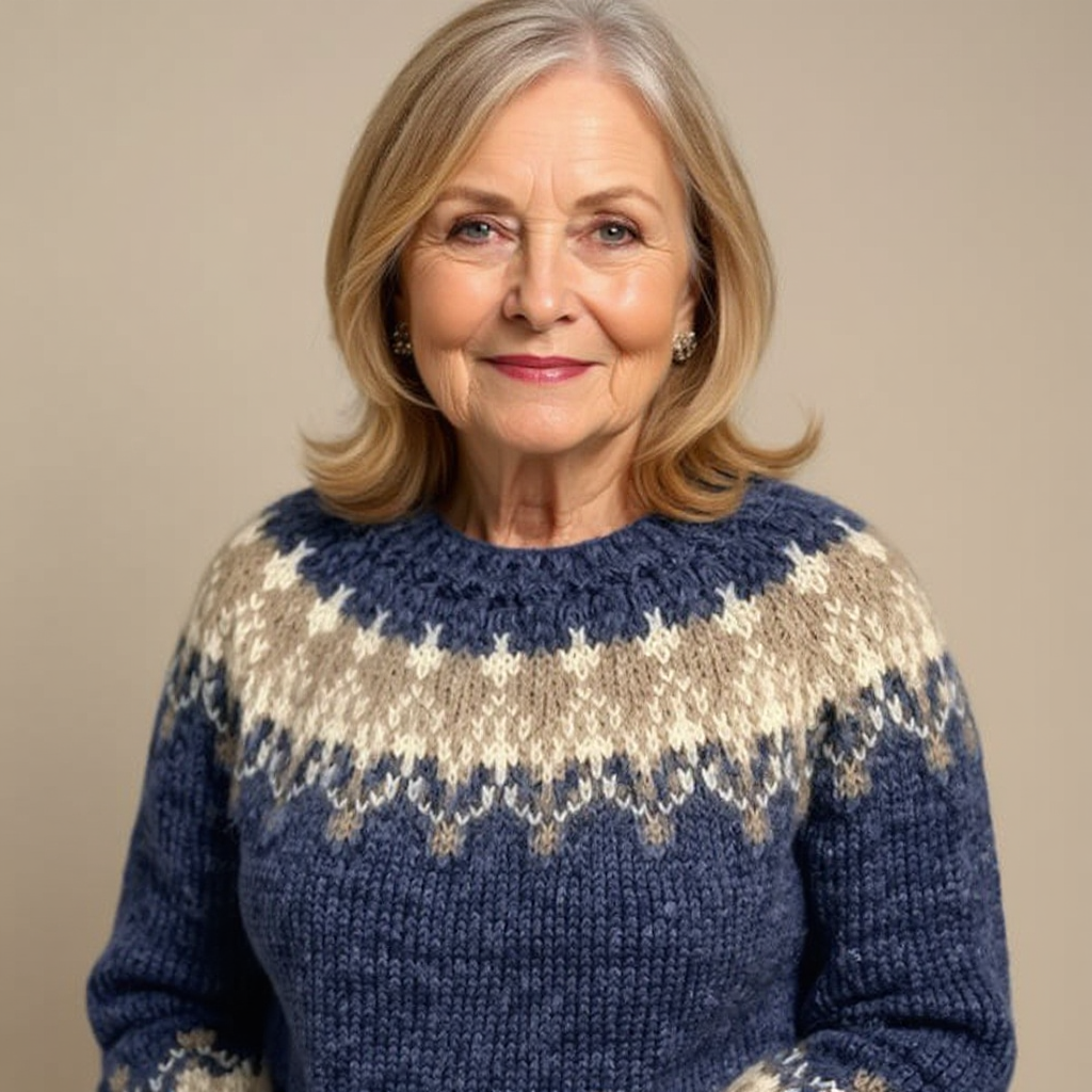 ÁNGELA™ | SUÉTER VINTAGE DE PUNTO ISLANDÉS