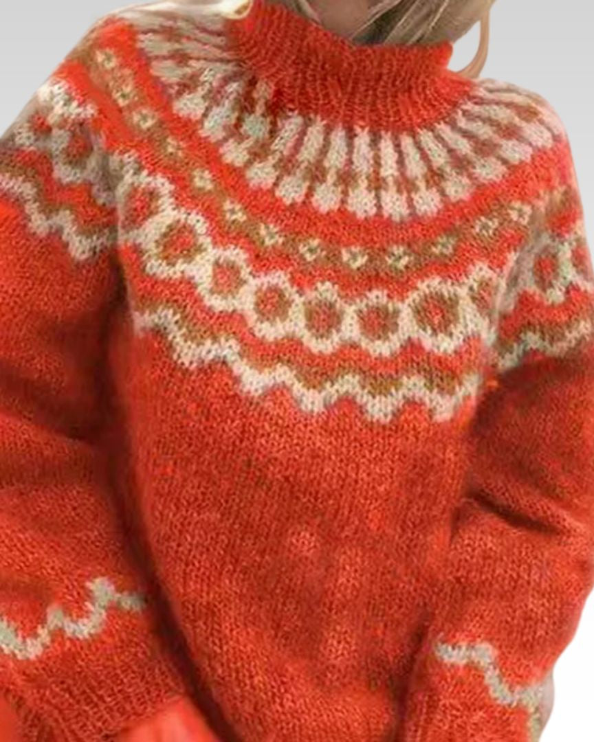 CARLA™ | SUÉTER VINTAGE DE PUNTO ISLANDÉS