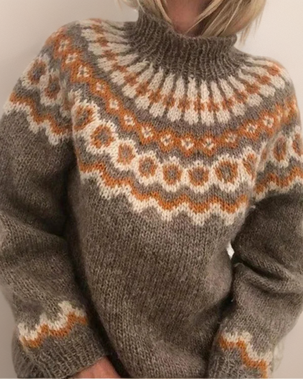 CARLA™ | SUÉTER VINTAGE DE PUNTO ISLANDÉS