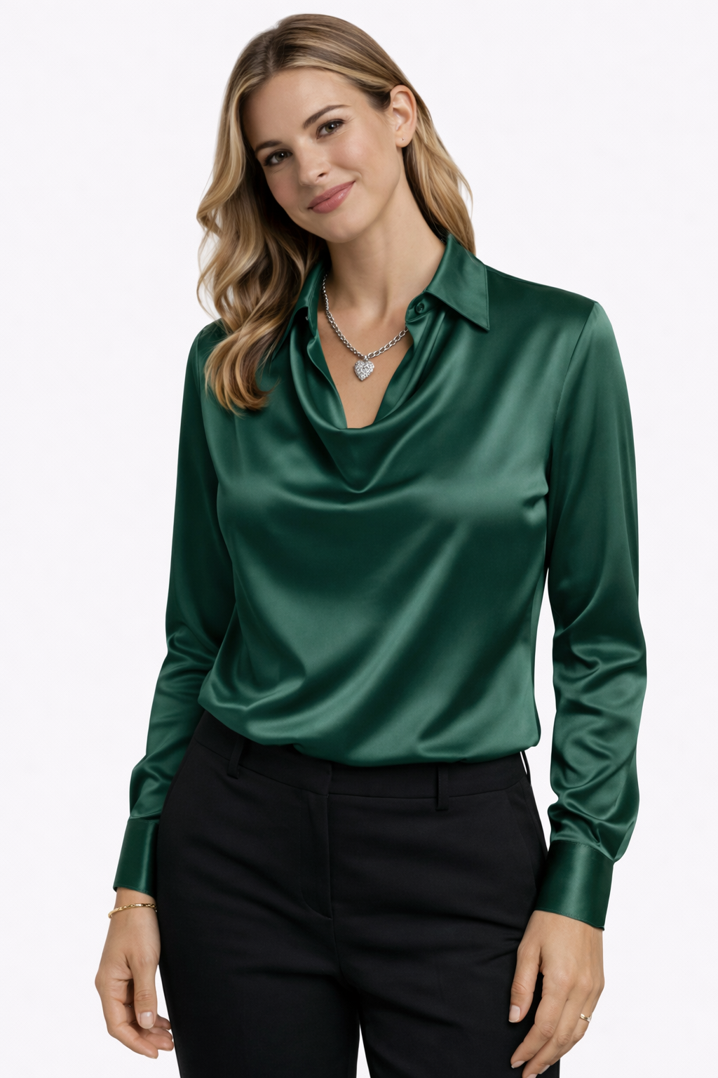 FIONA™ | BLUSA ELEGANTE DE SATÉN PREMIUM