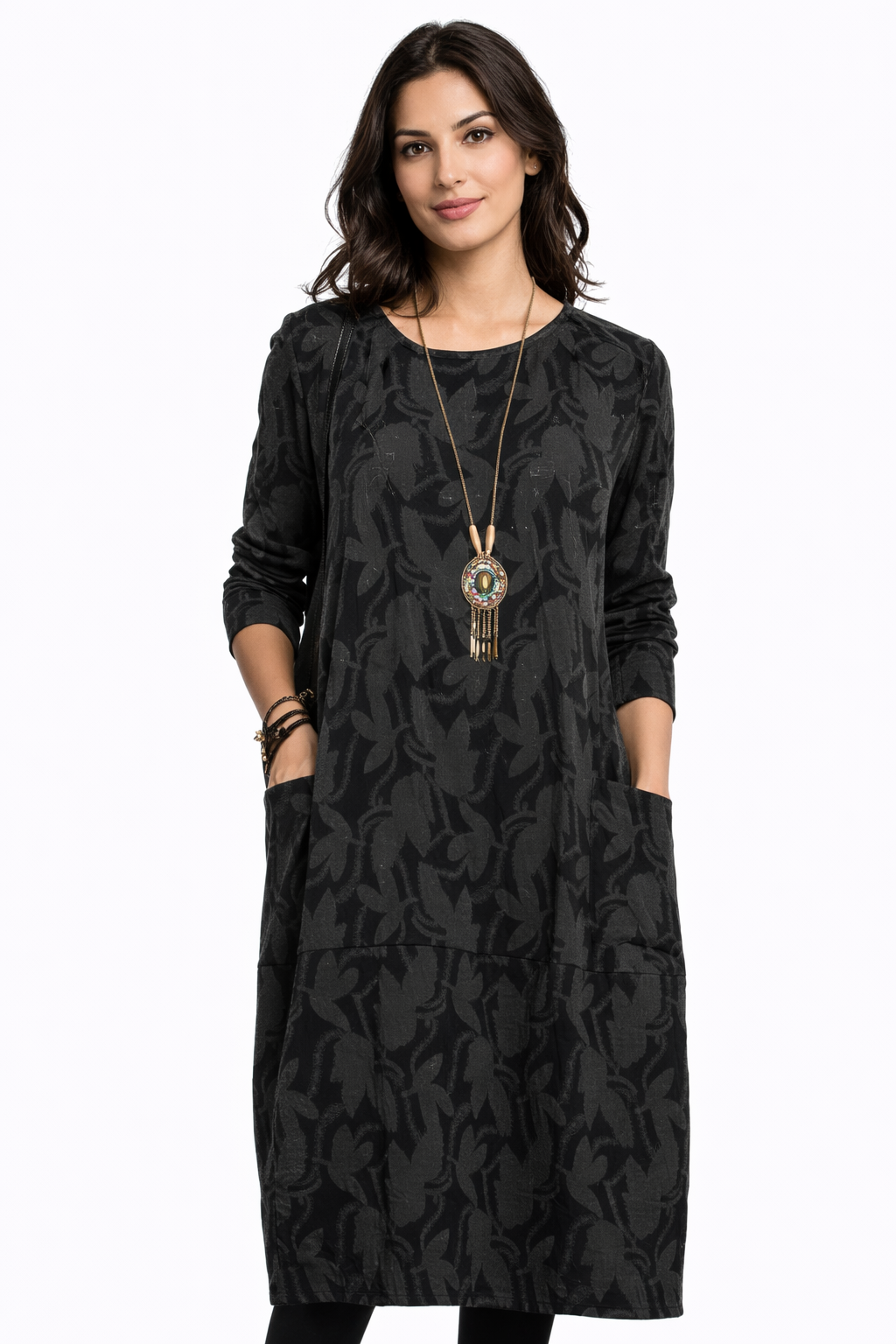 CASANDRA™ | VESTIDO DE INVIERNO CUELLO REDONDO