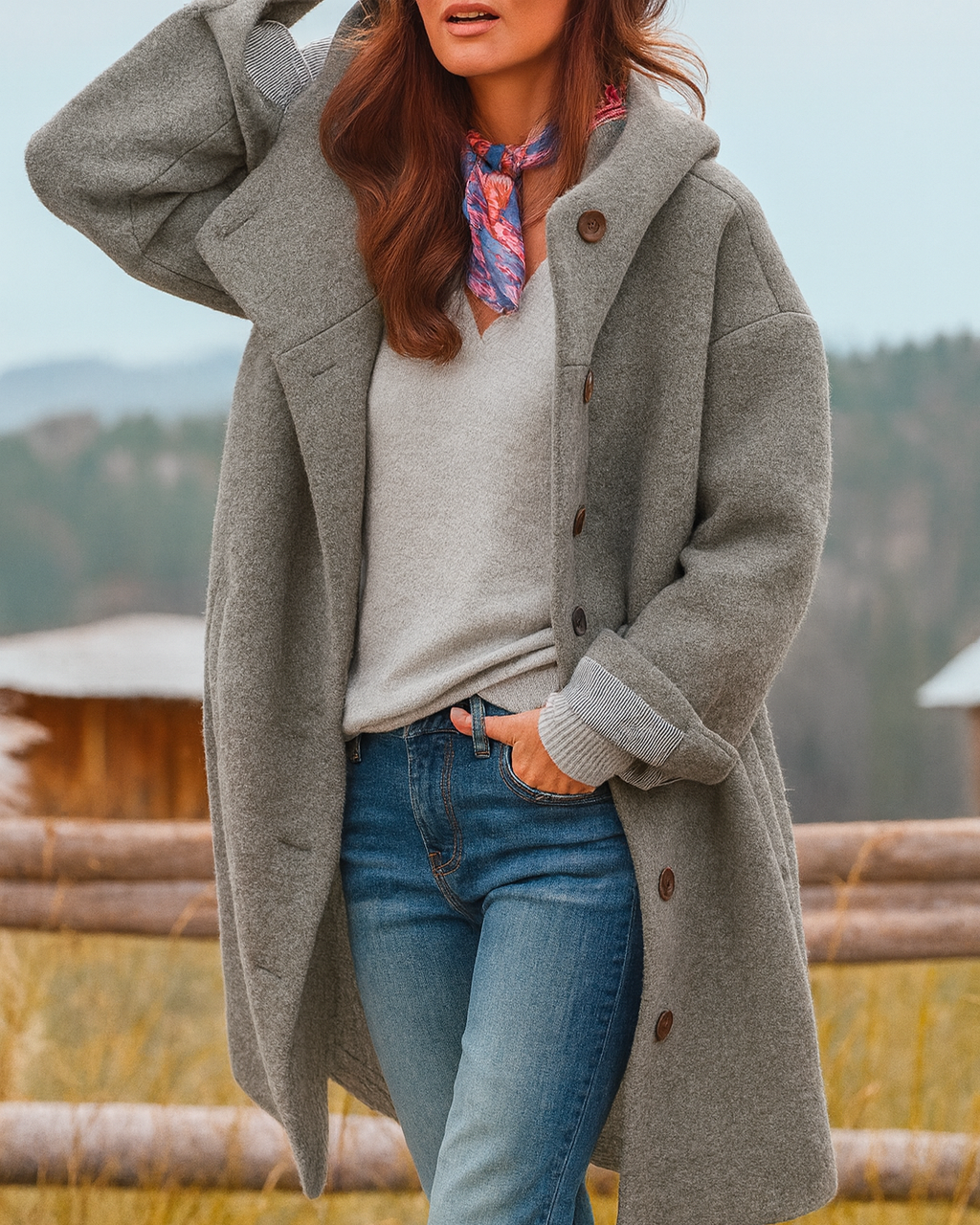 PRISCA™ | ABRIGO CON CAPUCHA