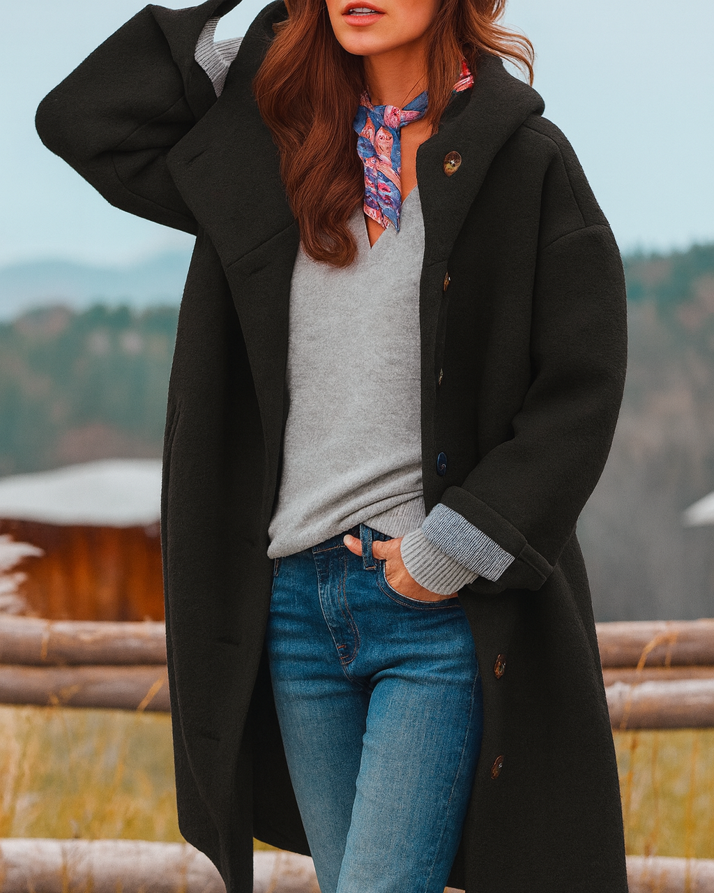 PRISCA™ | ABRIGO CON CAPUCHA