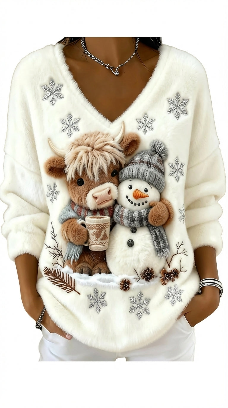 NIEVES™ | BLUSA EXCLUSIVA VACA ESCOCESA