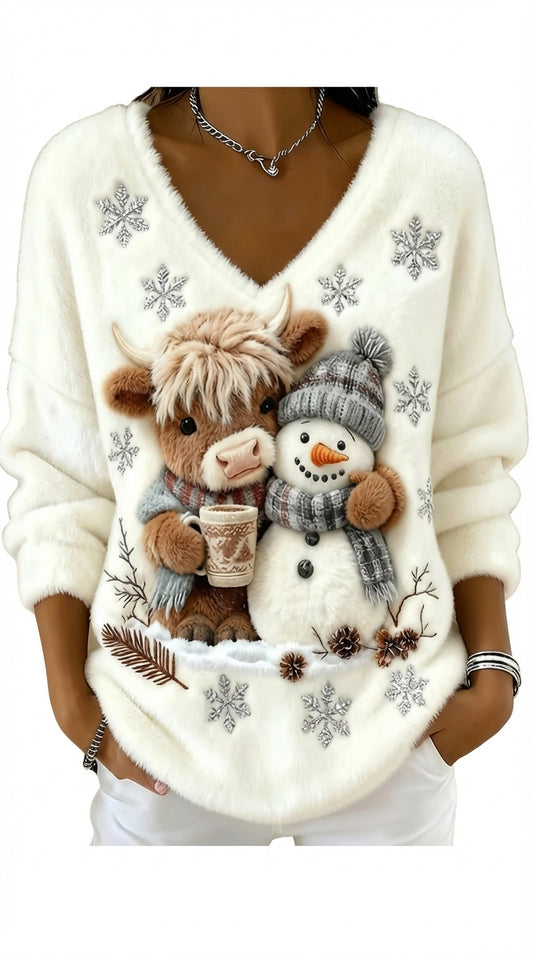 NIEVES™ | BLUSA EXCLUSIVA VACA ESCOCESA