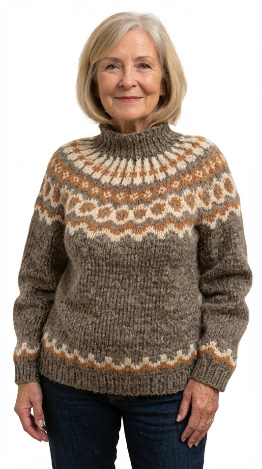 CARLA™ | SUÉTER VINTAGE DE PUNTO ISLANDÉS