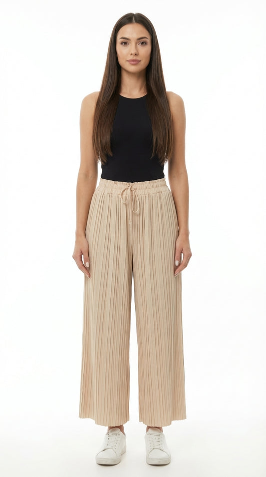 Pantalón Plisado Arena