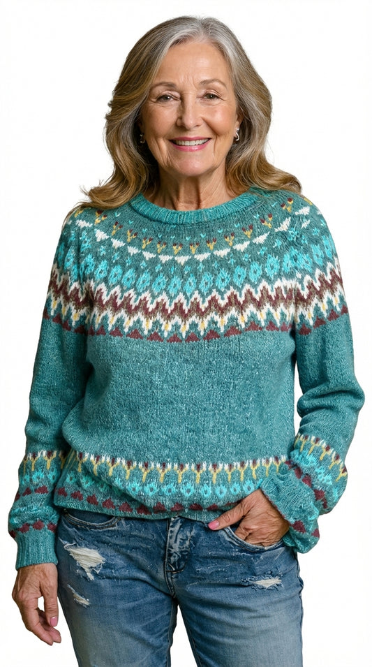 GLORIA™ | SUÉTER VINTAGE DE PUNTO ISLANDÉS