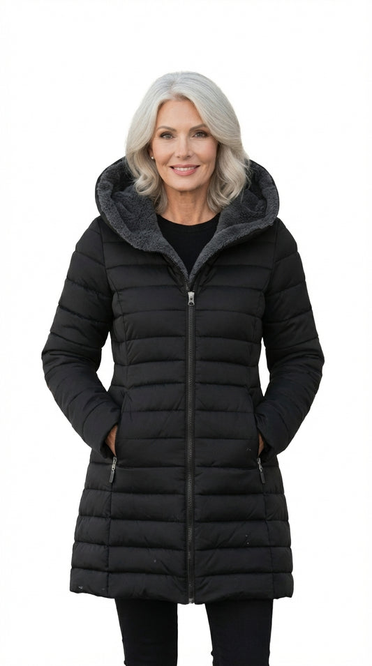 REBECA™ | CHAQUETA ACOLCHADA DE FORRO POLAR