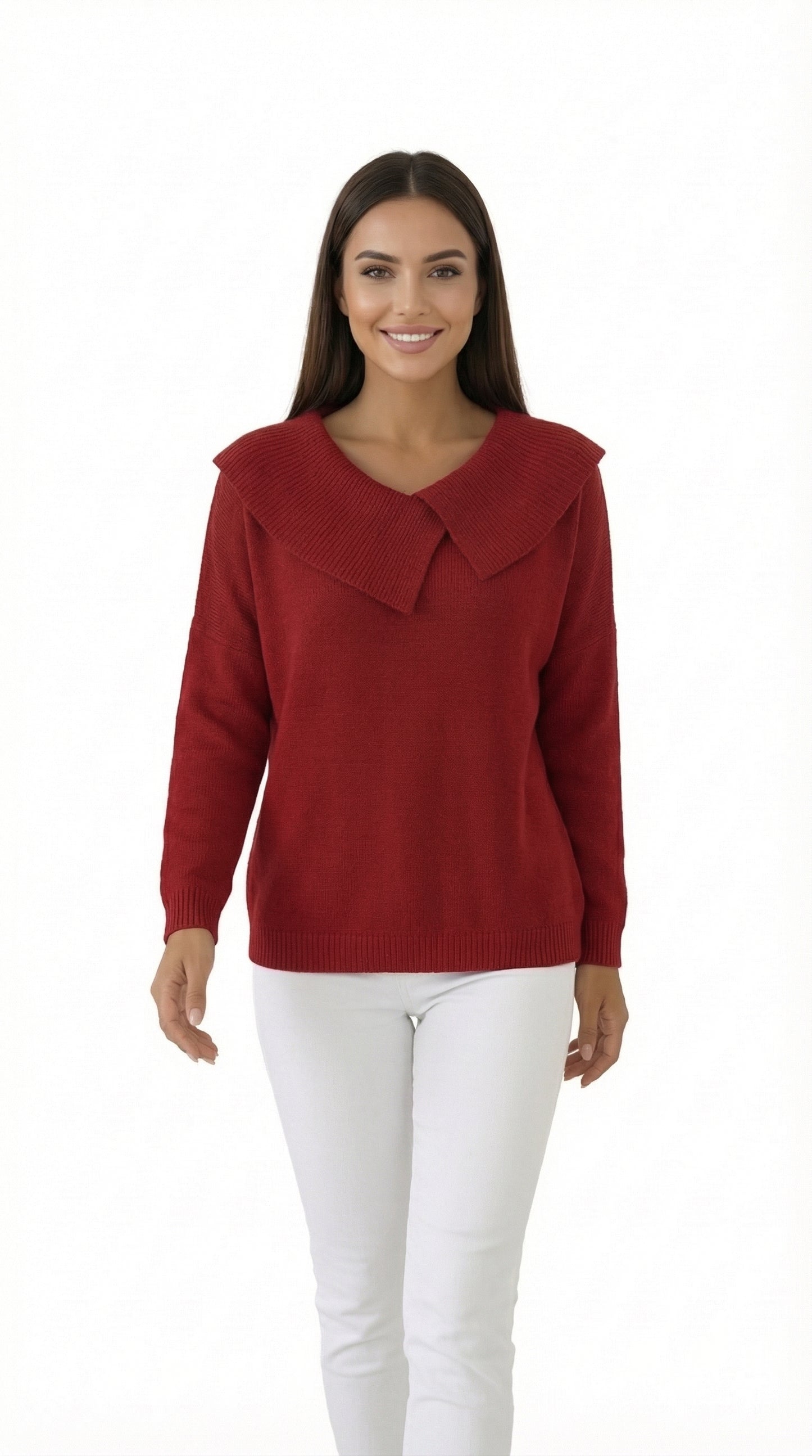 LUCIA™ | JERSEY DE LANA CON CUELLO SUAVE