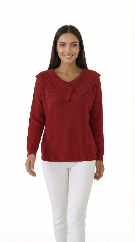 LUCIA™ | JERSEY DE LANA CON CUELLO SUAVE