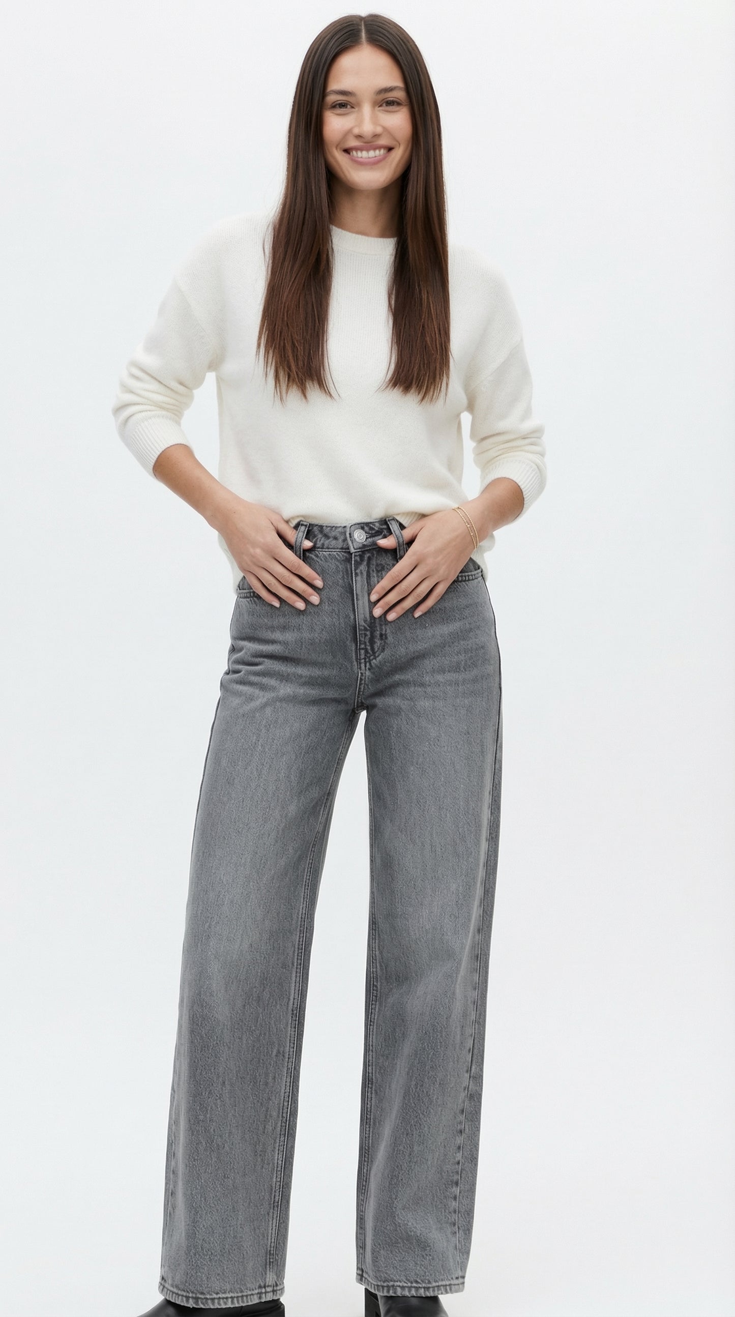 Pantalón Denim Wide