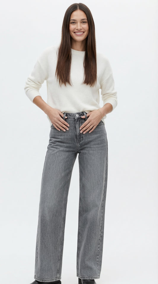 Pantalón Denim Wide