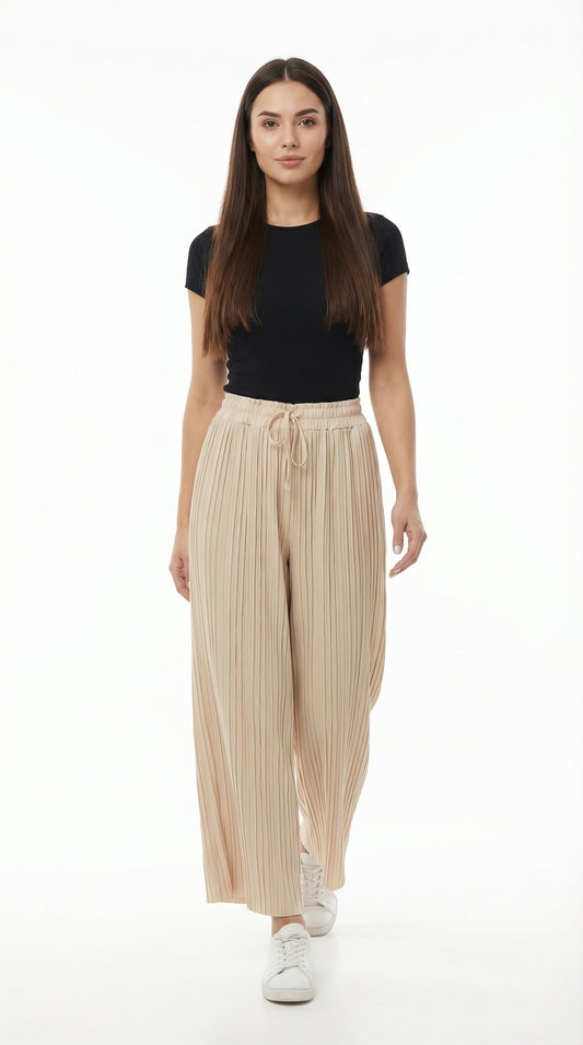 Pantalón Plisado Arena