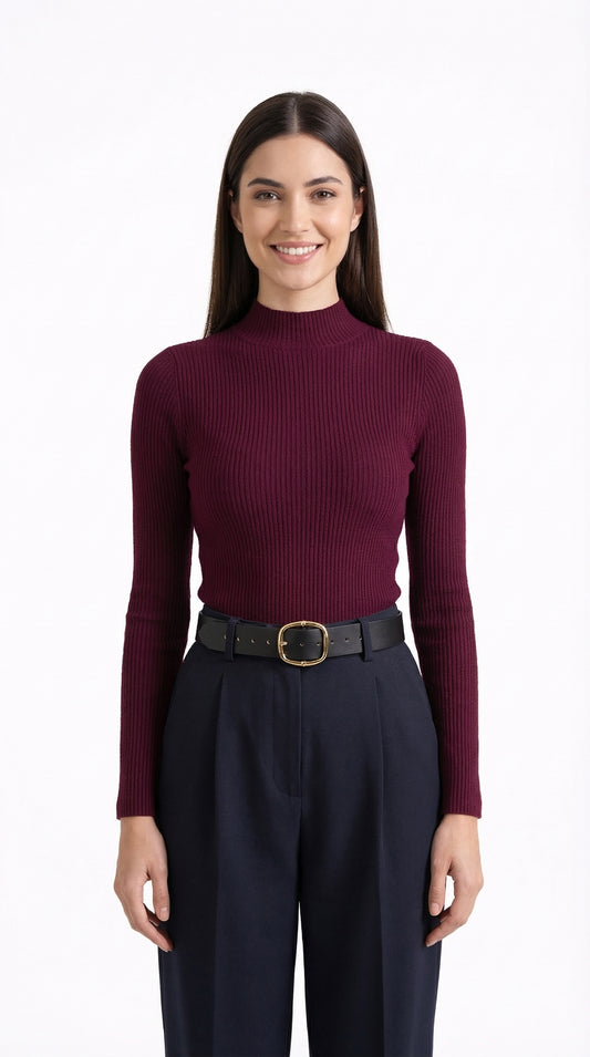 Jersey Canalé Cuello Alto