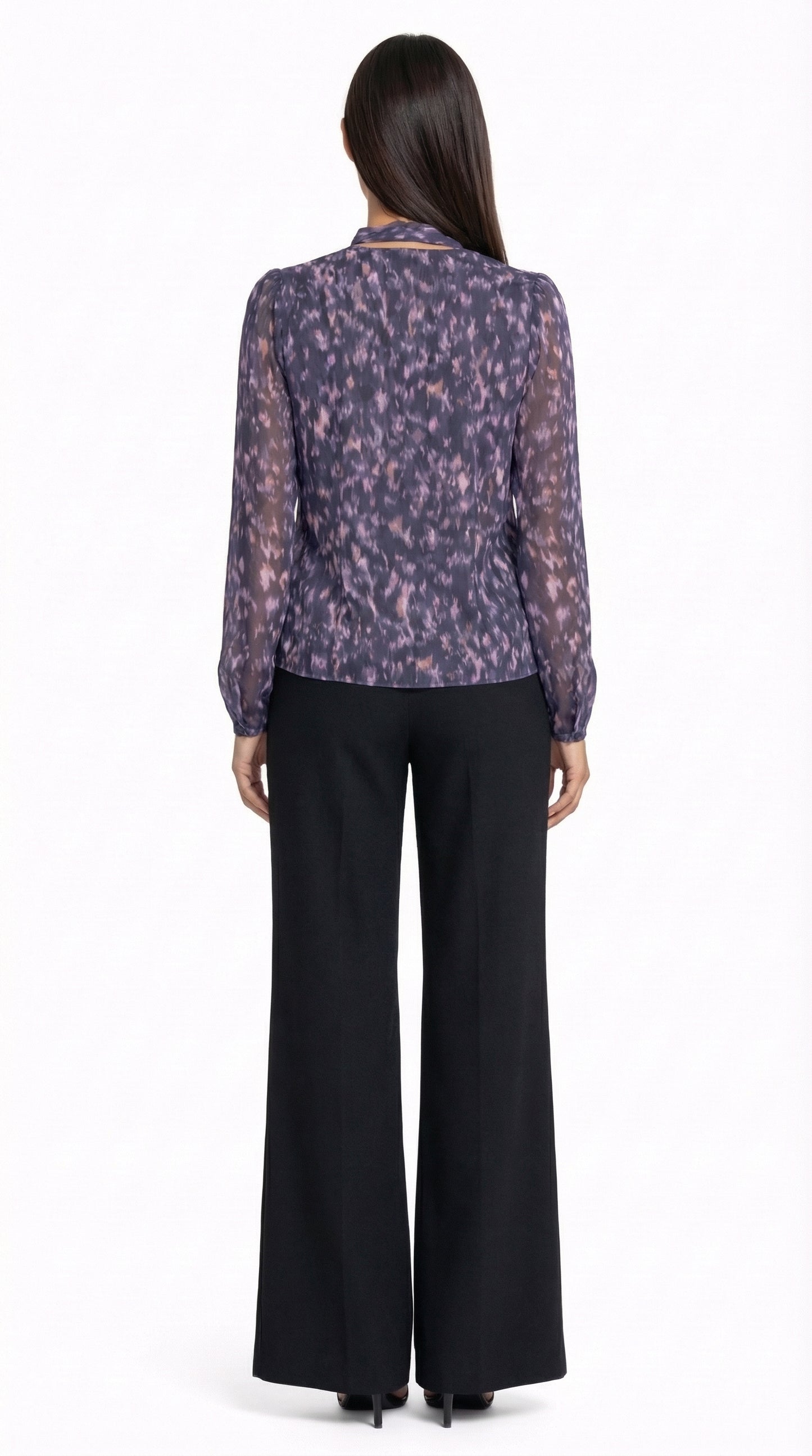 Blusa Cruzada Gasa Estampada