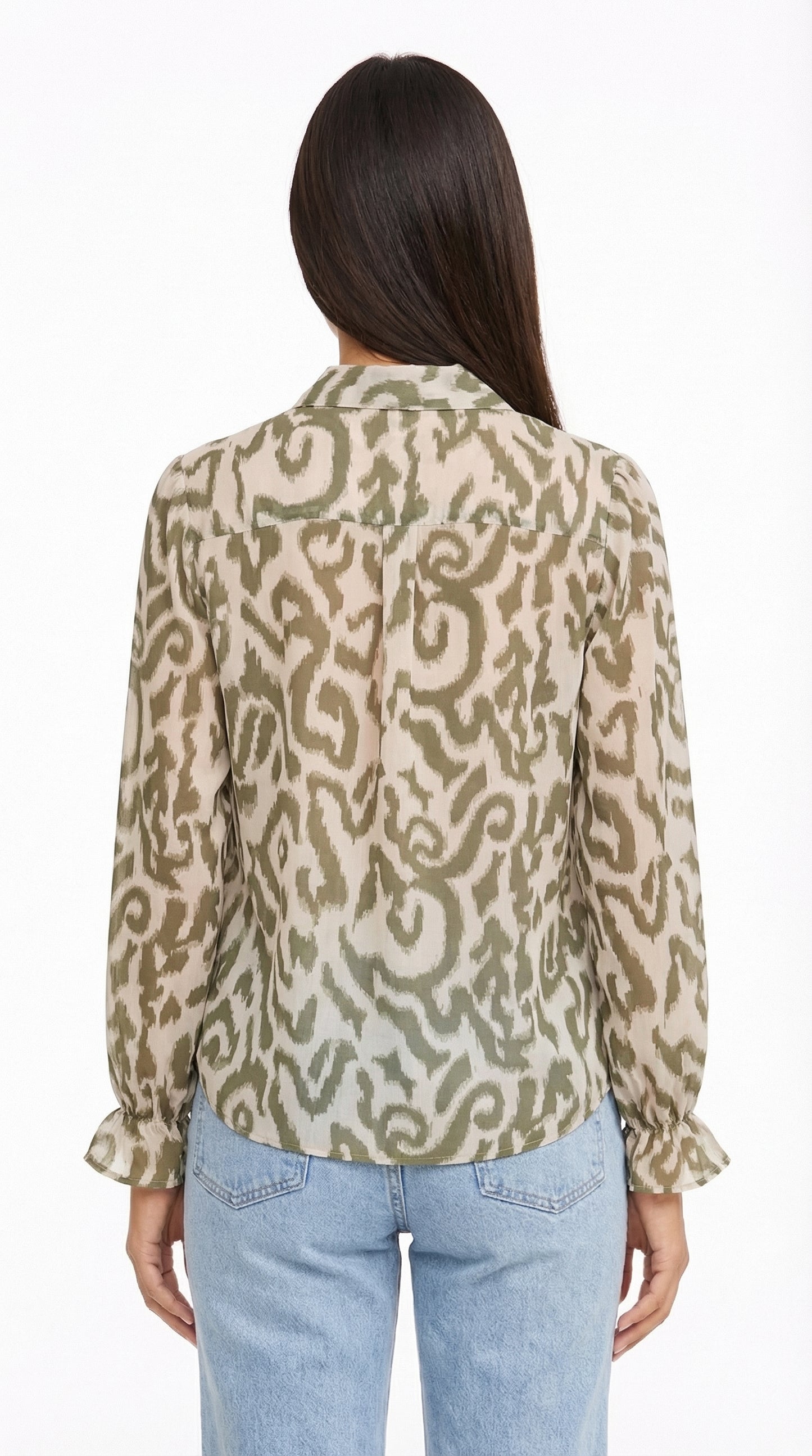 Blusa Estampada Fluida