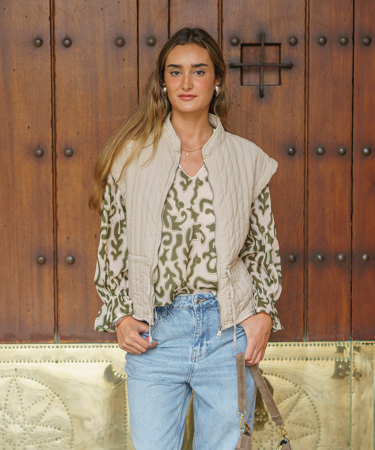 Blusa Estampada Fluida