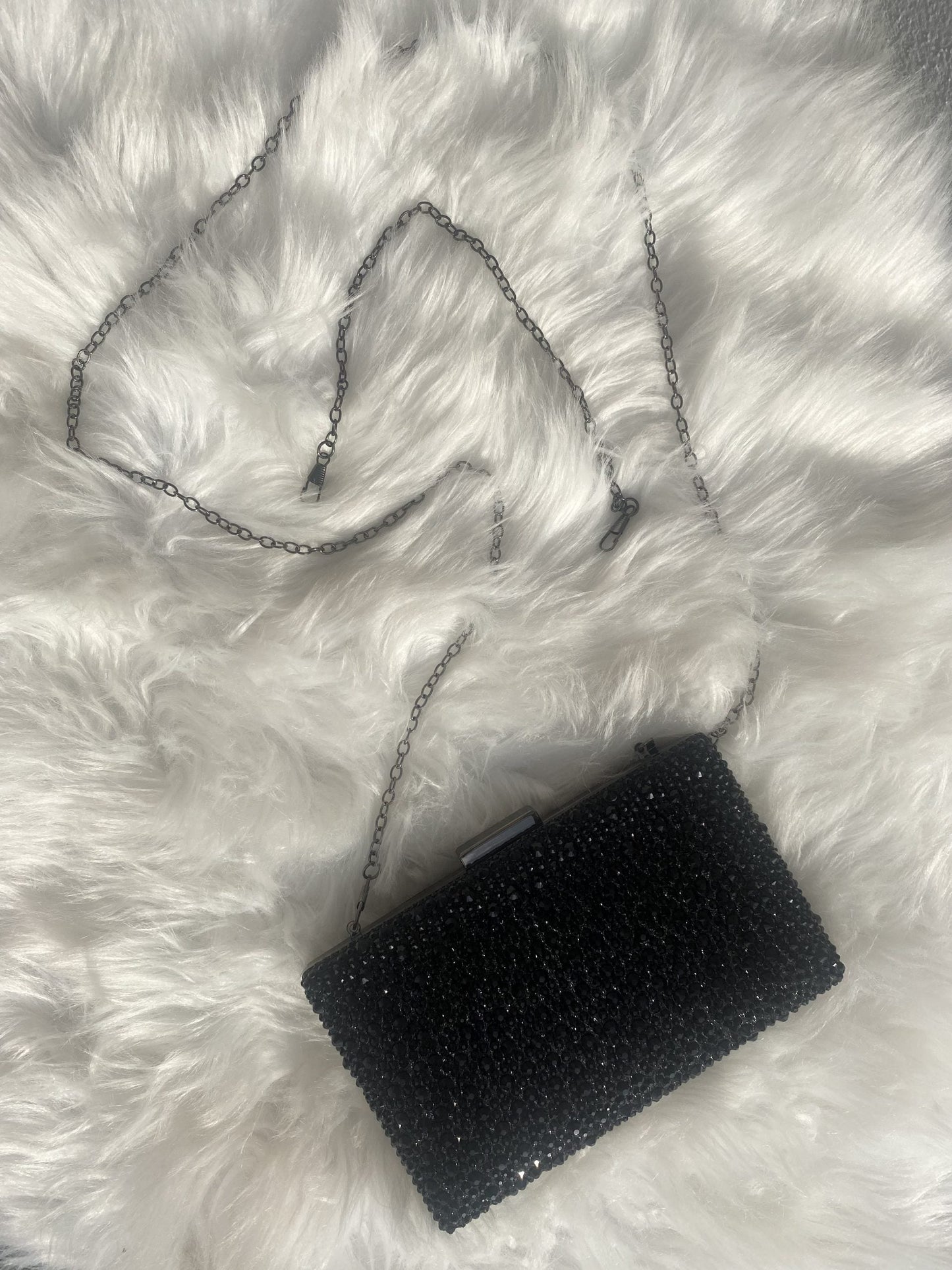 Bolso negro diamante