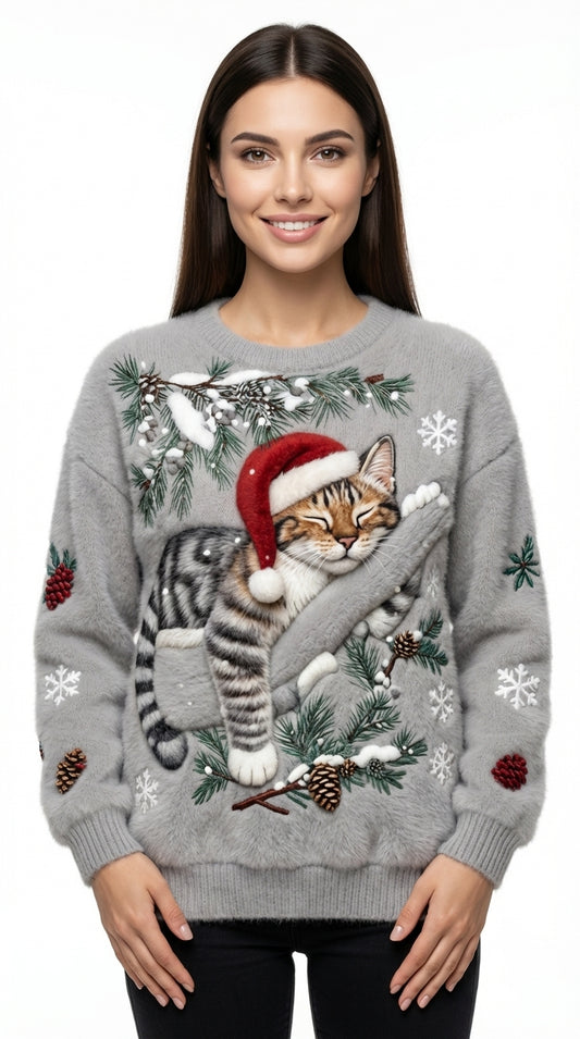 GATITO DORMILÓN™ | SUÉTER DE INVIERNO