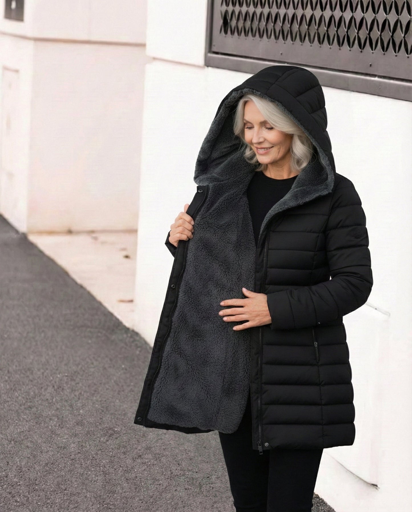 REBECA™ | CHAQUETA ACOLCHADA DE FORRO POLAR