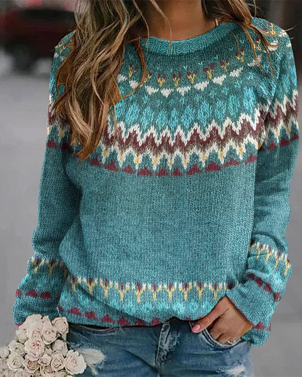 GLORIA™ | SUÉTER VINTAGE DE PUNTO ISLANDÉS