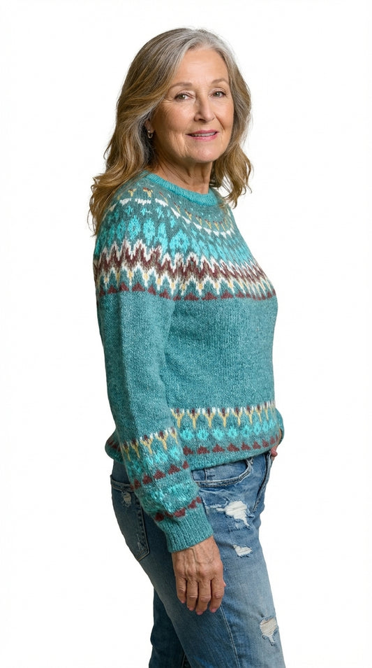 GLORIA™ | SUÉTER VINTAGE DE PUNTO ISLANDÉS