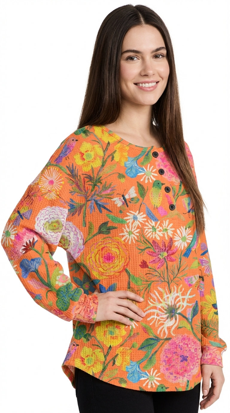 FREYA™ | SUÉTER DE PUNTO ESTAMPADO FLORAL