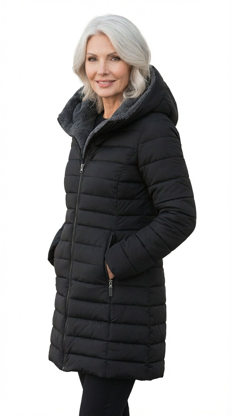 REBECA™ | CHAQUETA ACOLCHADA DE FORRO POLAR