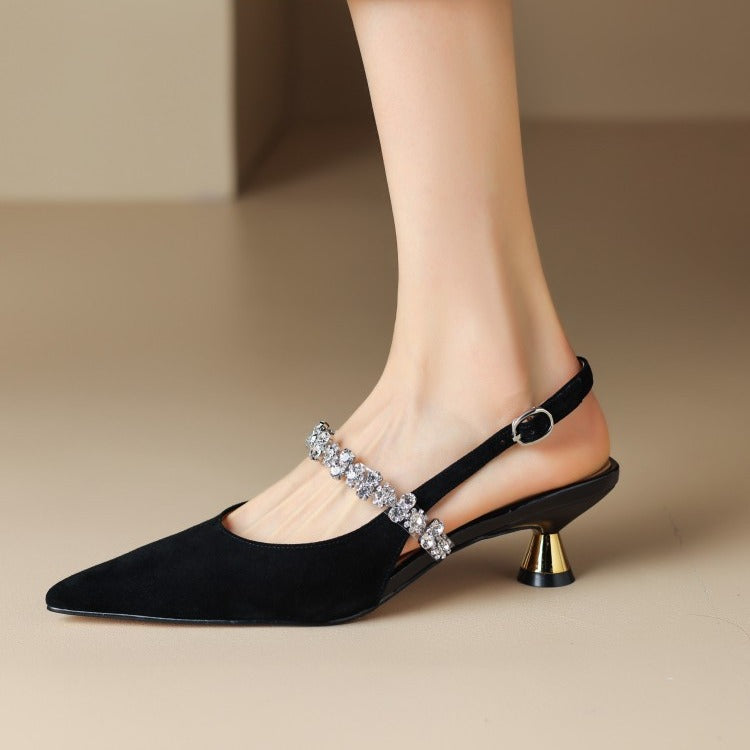 Adriana / Tacones Punta Metalizadaᵛᶜ