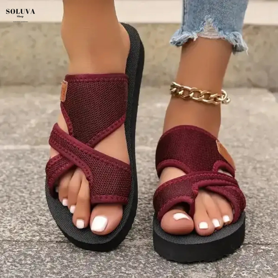 Martaᵛᶜ / Sandalias Cruzadas Textil