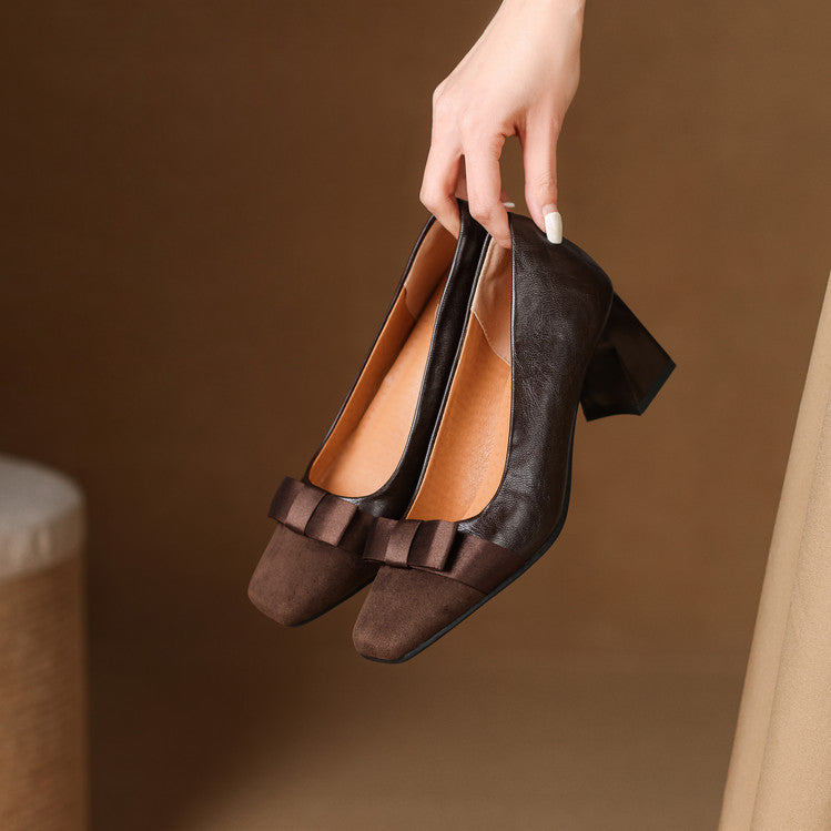 Beatriz / Tacones Lazo Bicolorᵛᶜ
