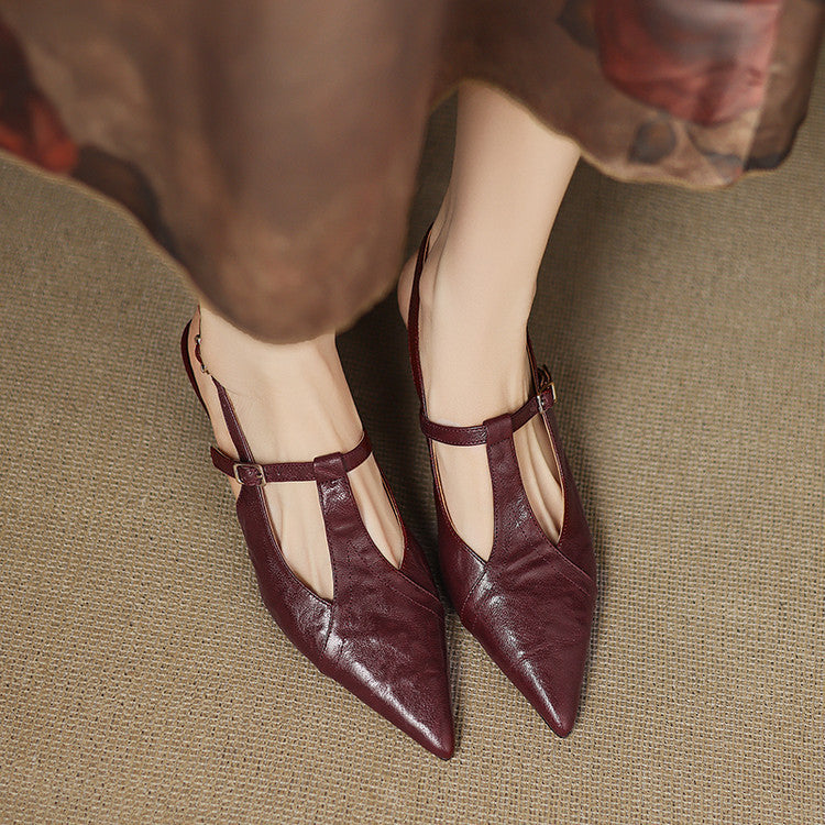 Adela / Tacones Cut-Out Burdeosᵛᶜ