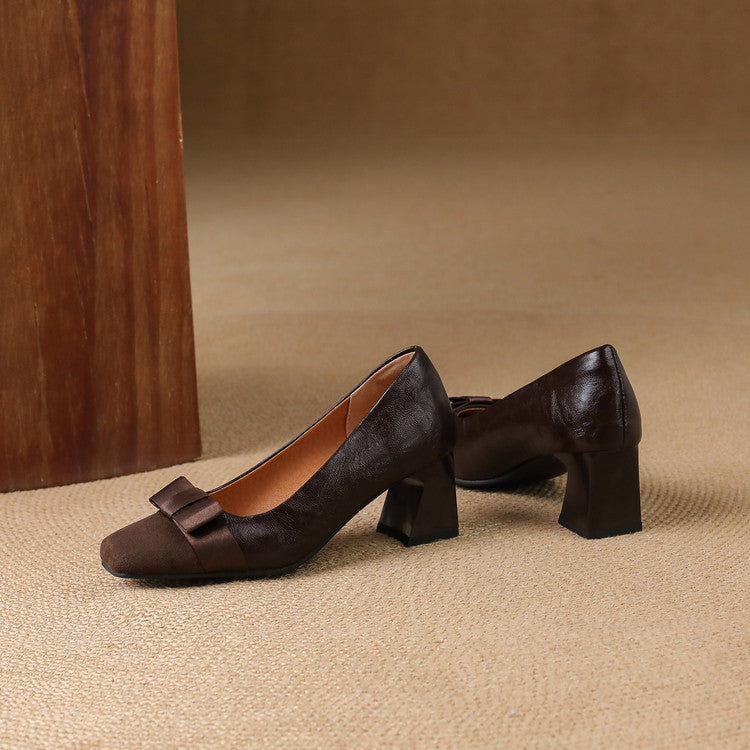 Beatriz / Tacones Lazo Bicolorᵛᶜ