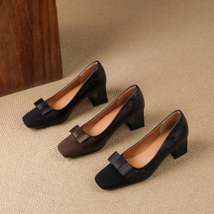 Beatriz / Tacones Lazo Bicolorᵛᶜ