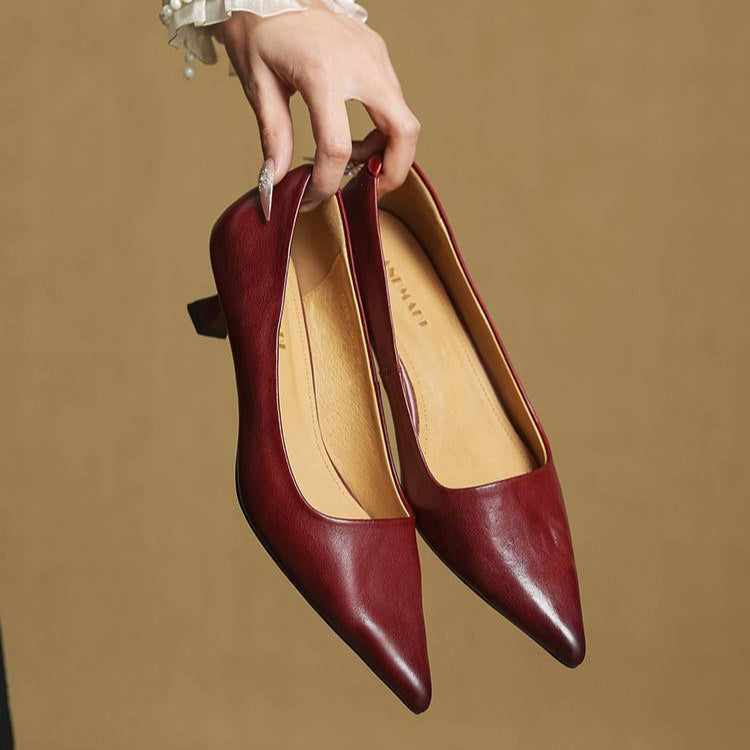 Lucía / Tacones Slip Burdeosᵛᶜ