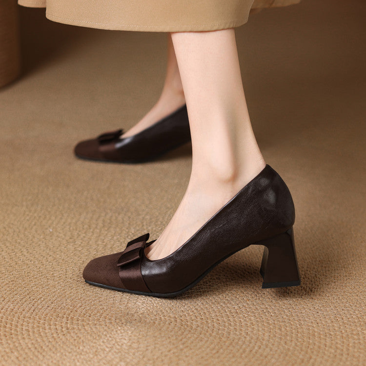 Beatriz / Tacones Lazo Bicolorᵛᶜ