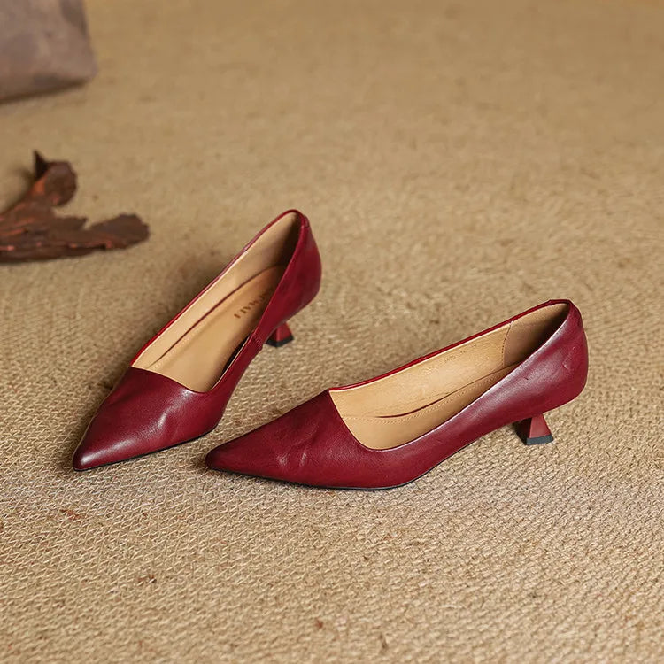 Lucía / Tacones Slip Burdeosᵛᶜ
