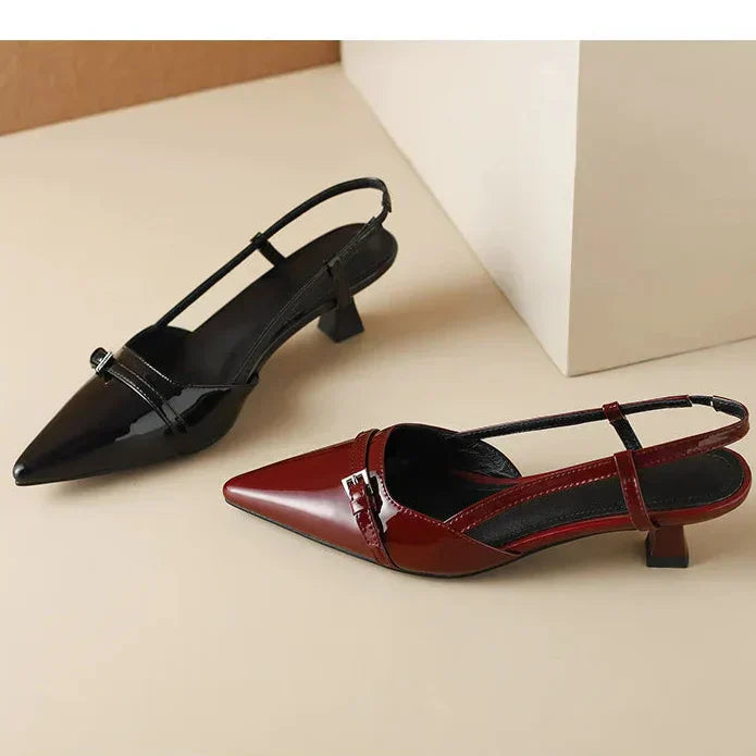 Tacones Slingback Burdeosᵛᶜ