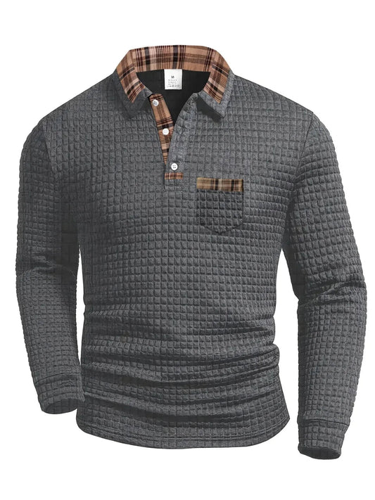 Mario™ | Polo de estilo urbano gris