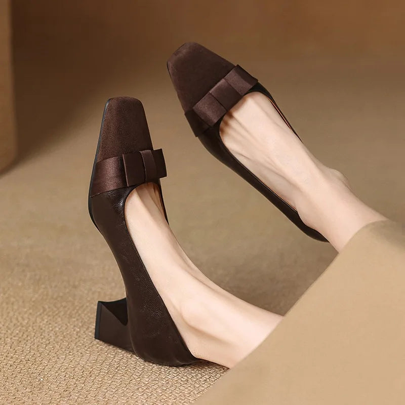 Beatriz / Tacones Lazo Bicolorᵛᶜ